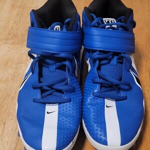 Nike Force Trout 7 Pro MCS Blue White Baseball Cleats Size 12